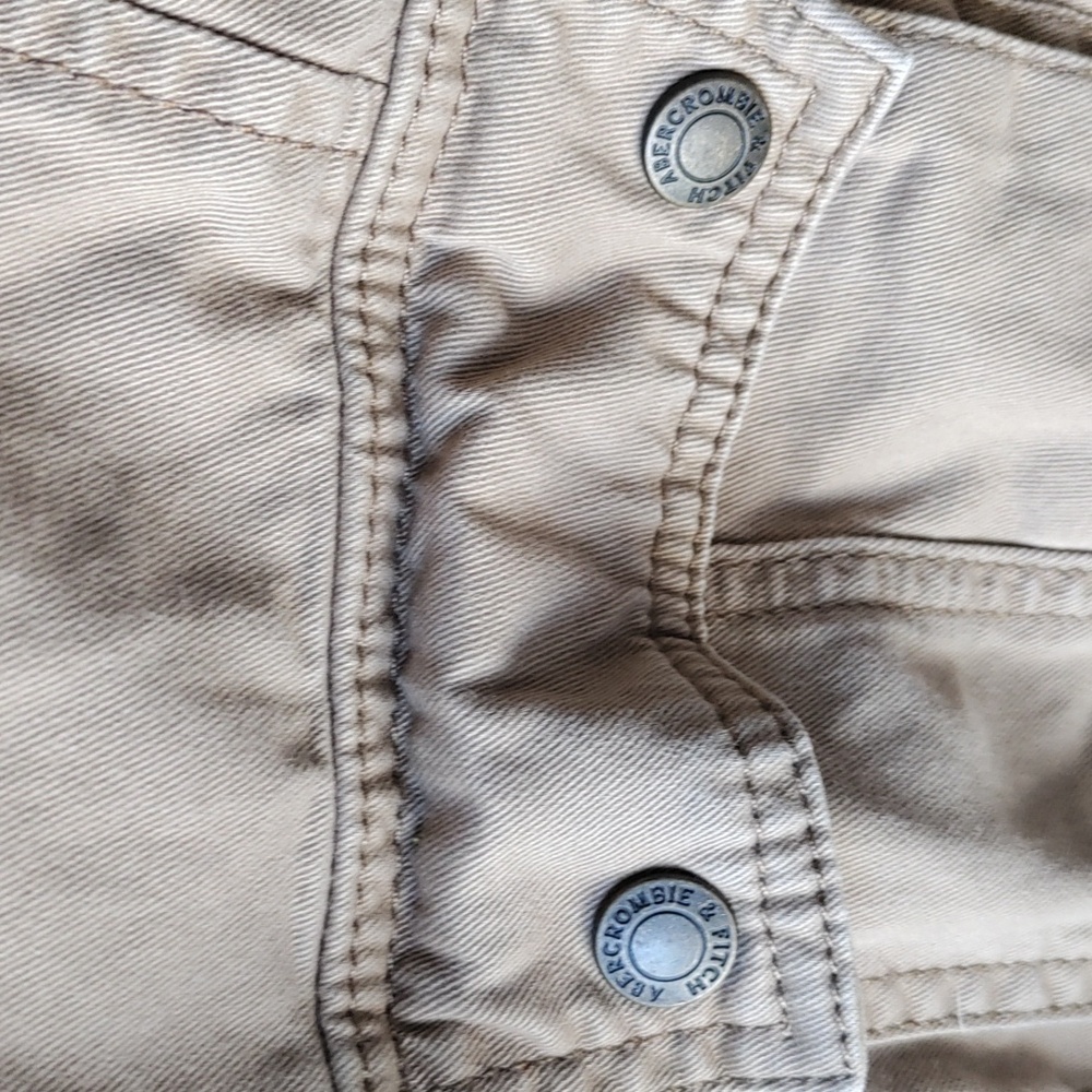Abercrombie and Fitch Sz S cropped twill jacket - Picture 7 of 7